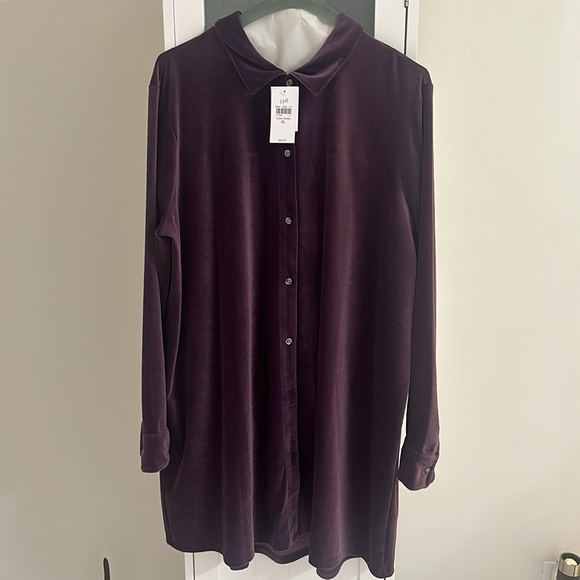 Velvet/Velour Purple Top and cami - Picture 3 of 3